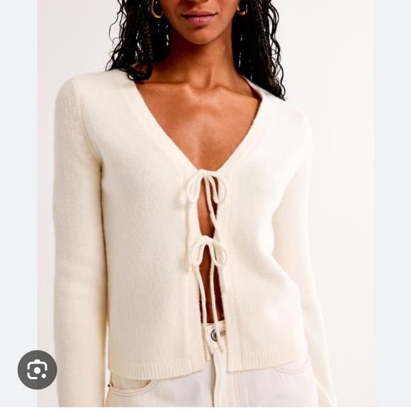 Abercrombie & Fitch Tie Front Cardigan - Picture 1 of 5